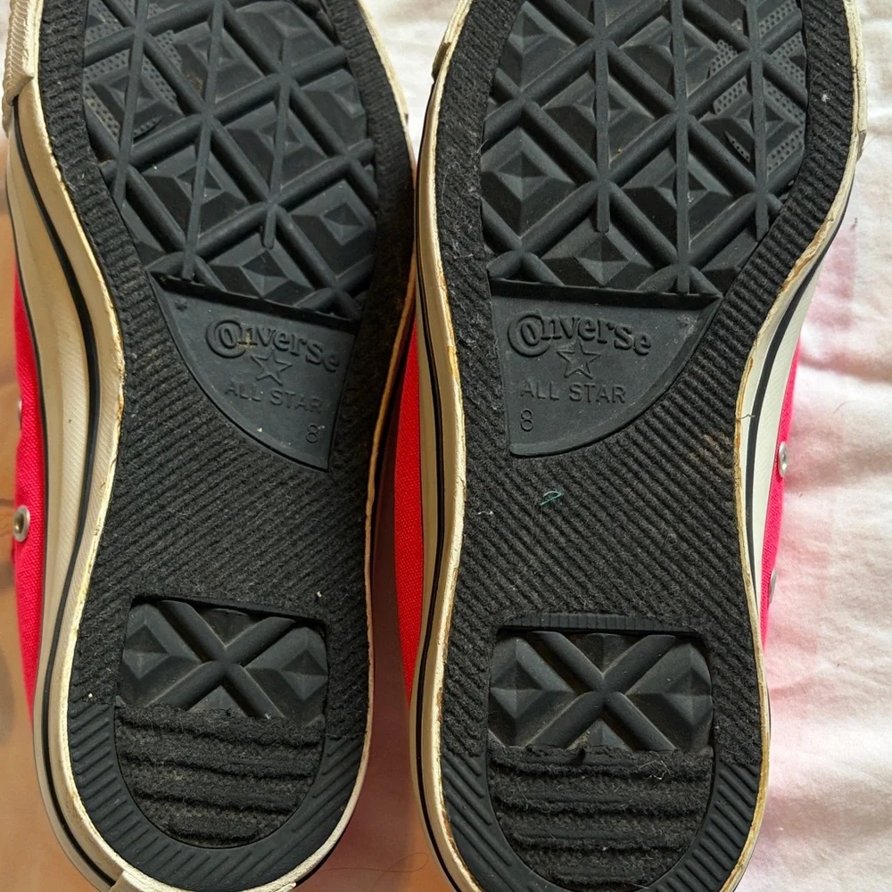 Converse Low Top Sneakers - Hot Pink Men’s8/Women’s 10 - Picture 10 of 13